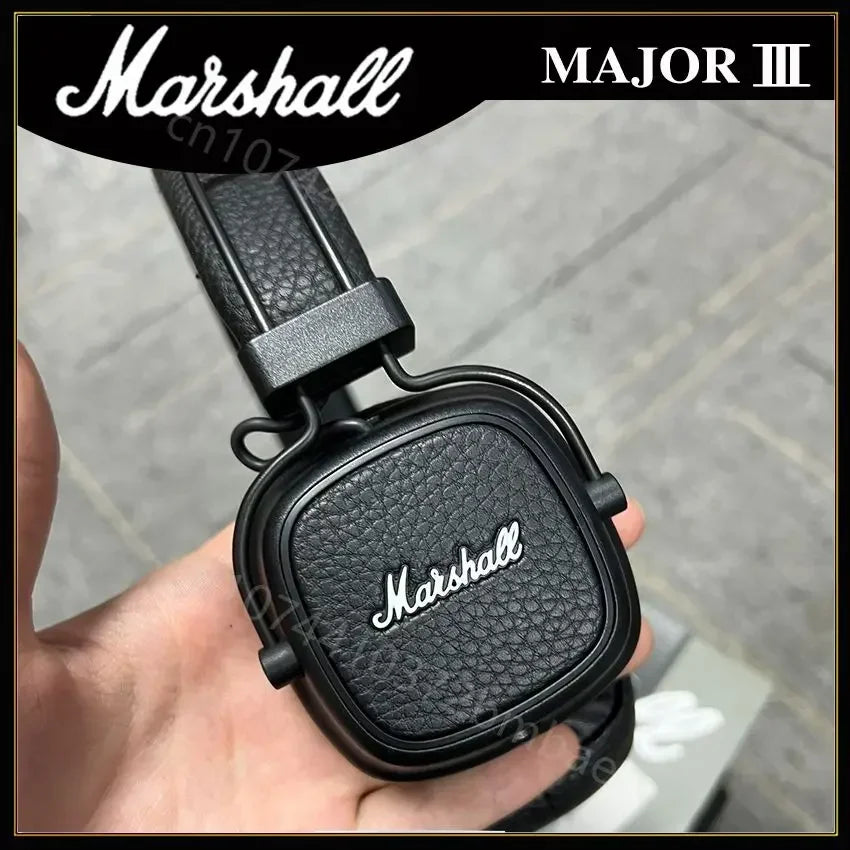 Marshall Major III Wireless Bluetooth Headphones Wireless Deep Bass Foldable Sport Gaming Music Headset with Microphone