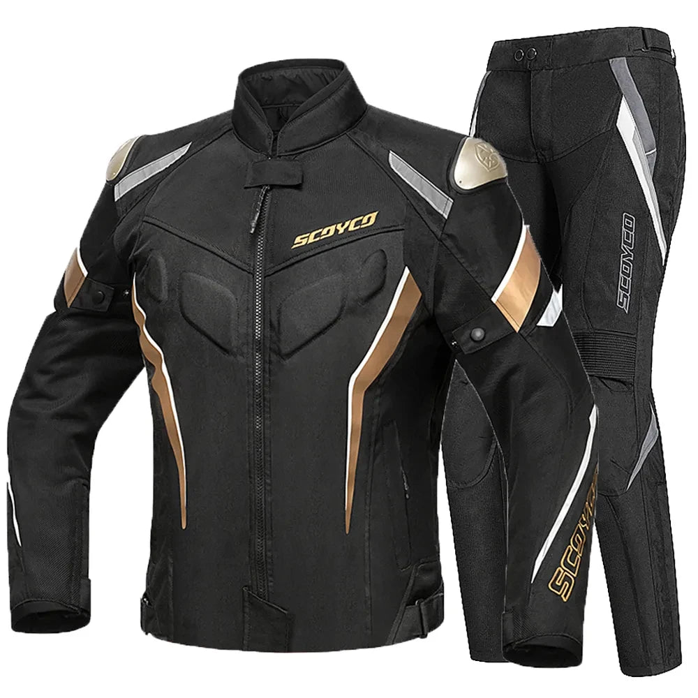 SCOYCO Motorbike Race Riding Jacket Breathable Road Commuter Race Motorcycle Top Off-Road Outdoor Riding Motorcycle Jacket