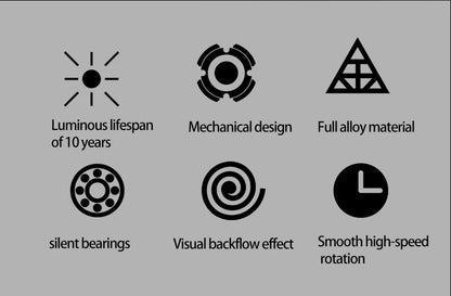 Permanent Glow Fidget Spinner Hand Spinner Alloy Material Long Rotation High Speed EDC Child Adult ADHD Stress Relief Toy Gifts