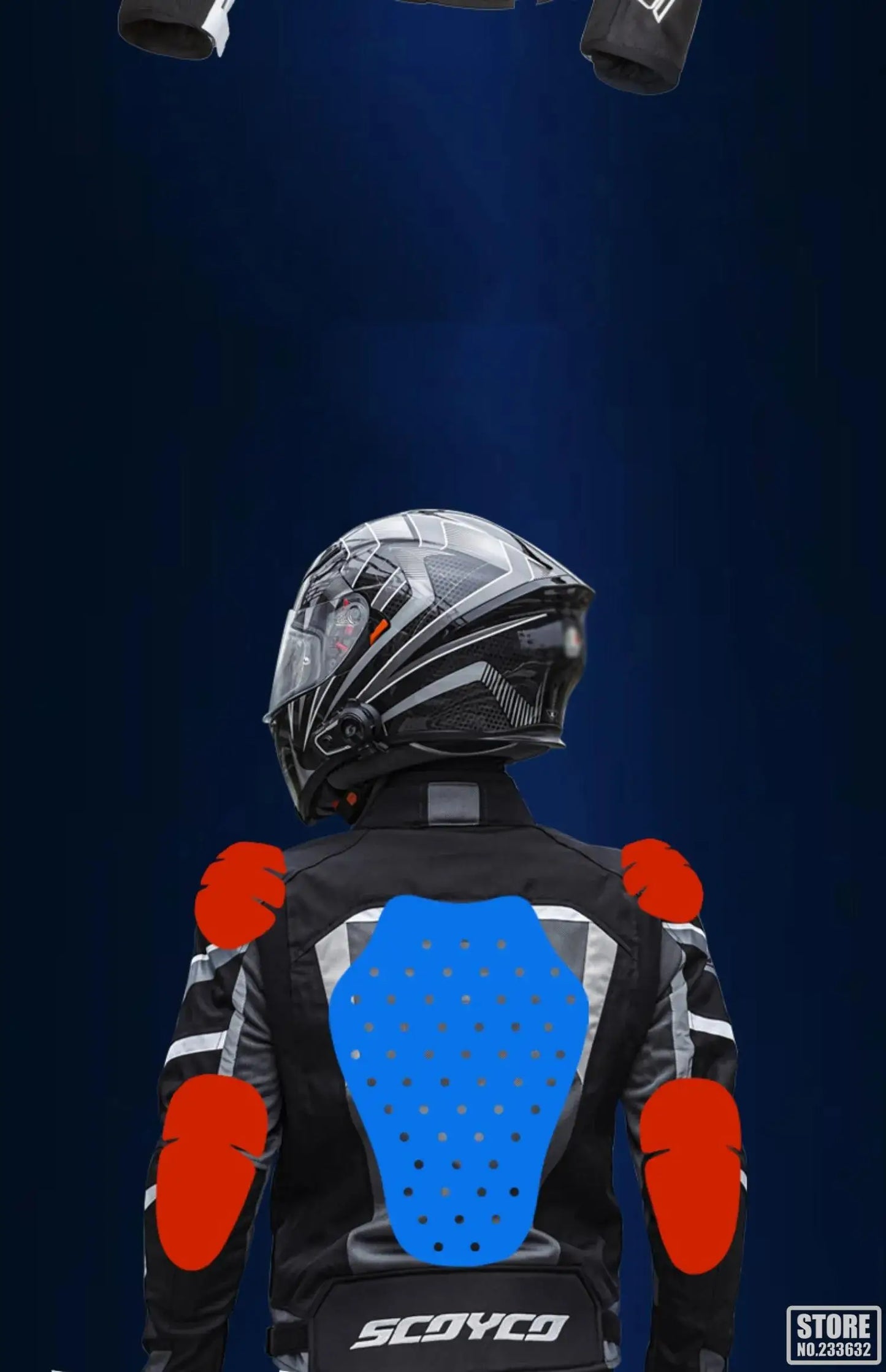 SCOYCO Motorbike Race Riding Jacket Breathable Road Commuter Race Motorcycle Top Off-Road Outdoor Riding Motorcycle Jacket