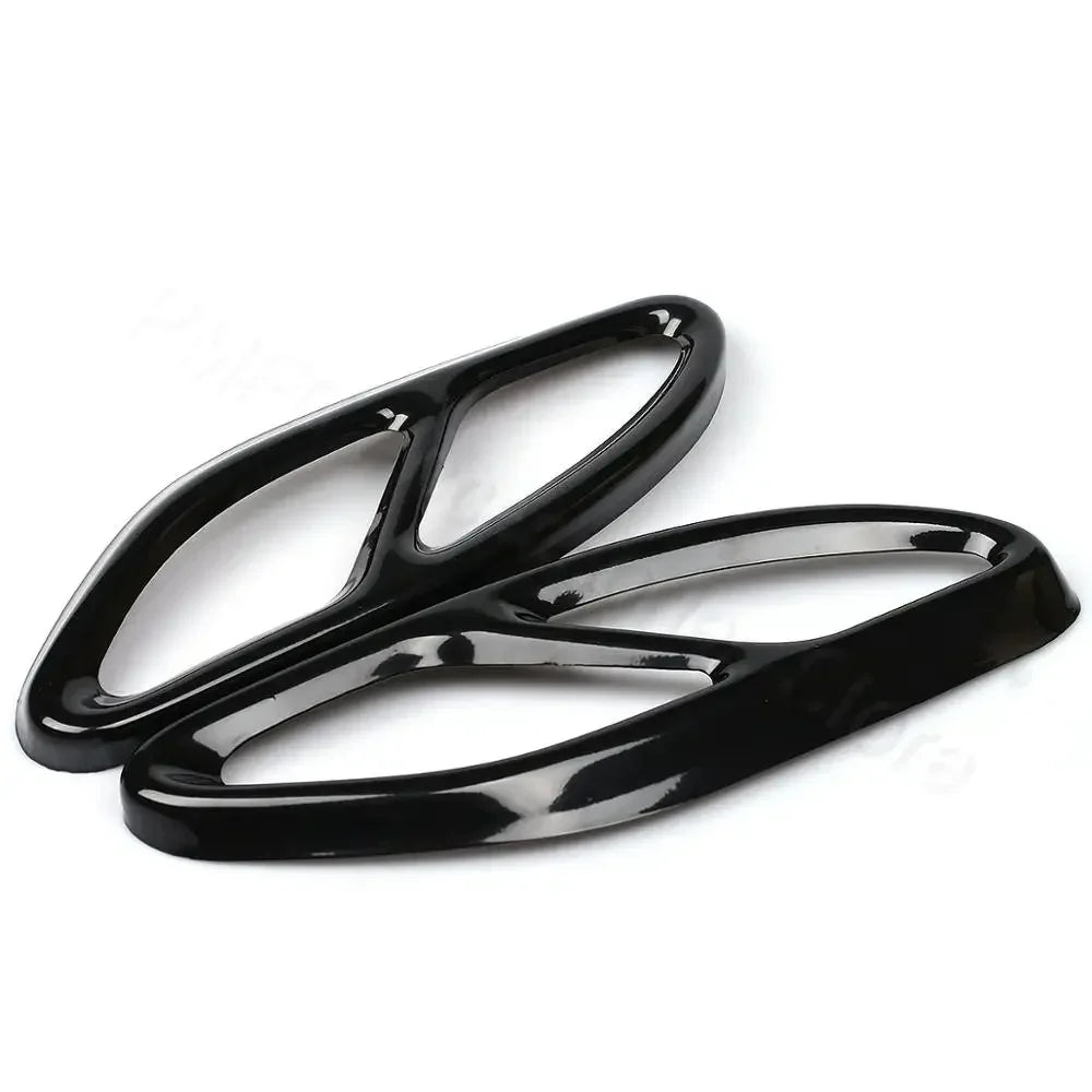 Pkx R-AUTO Exhaust Tip Muffler Pipe Cover Tail Pipe Stee For A Class W176 B Class W246 Mercedes Benz W212 W213 W205 X253 C180 C2