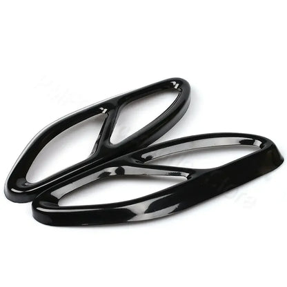 Pkx R-AUTO Exhaust Tip Muffler Pipe Cover Tail Pipe Stee For A Class W176 B Class W246 Mercedes Benz W212 W213 W205 X253 C180 C2