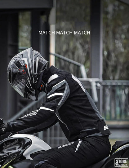 SCOYCO Motorbike Race Riding Jacket Breathable Road Commuter Race Motorcycle Top Off-Road Outdoor Riding Motorcycle Jacket