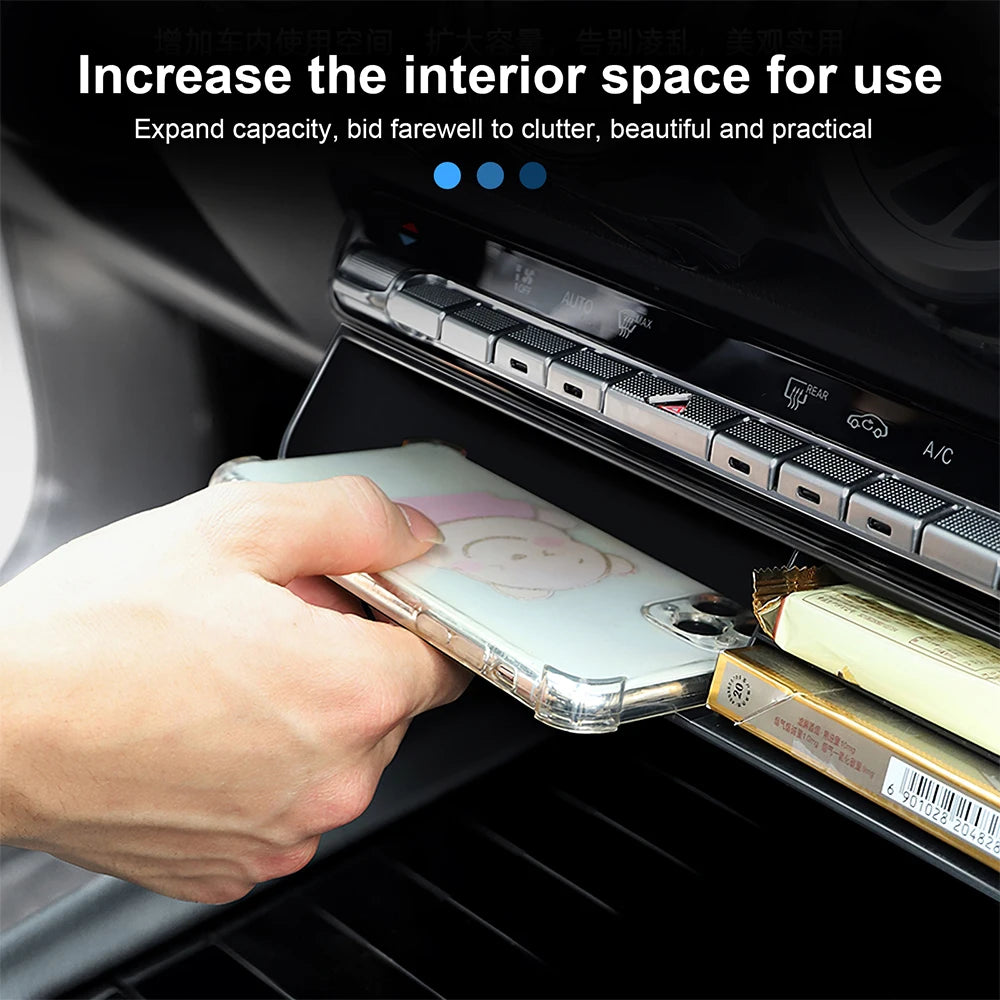 Car Central Control Storage Box For Mercedes Benz A B CLA GLB GLA GLE Class W177 W247 C118 W118 X247 H247 W167 EQA EQB 2020-2024