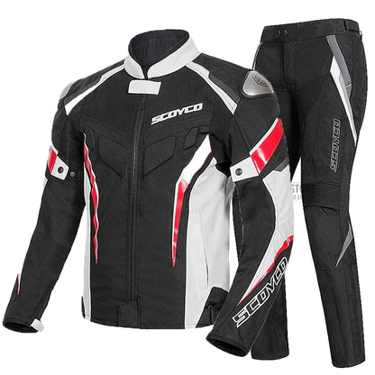 SCOYCO Motorbike Race Riding Jacket Breathable Road Commuter Race Motorcycle Top Off-Road Outdoor Riding Motorcycle Jacket