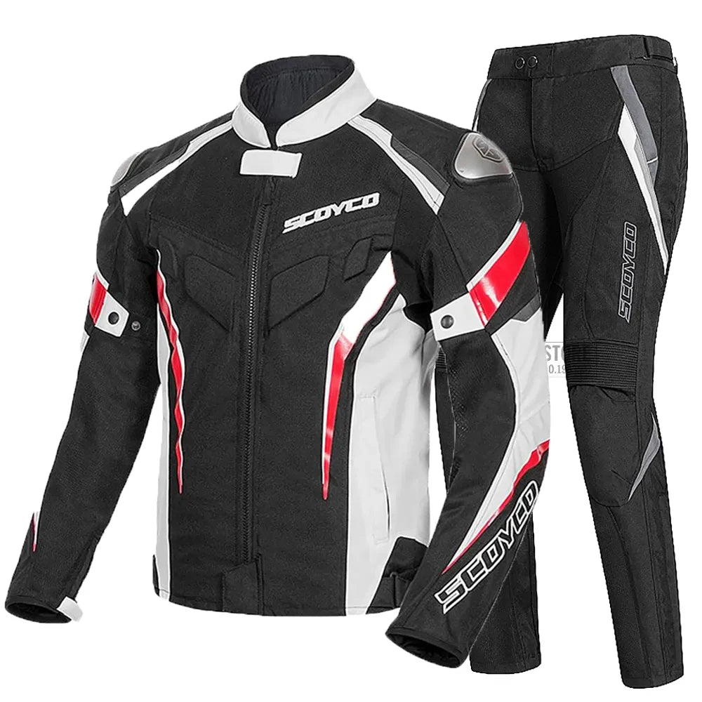 SCOYCO Motorbike Race Riding Jacket Breathable Road Commuter Race Motorcycle Top Off-Road Outdoor Riding Motorcycle Jacket