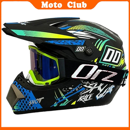 Motorcycle Helmet Professional Motocross Off Road protective Helm Children Off-road Casque Capacete De Motocicleta Gift Goggles