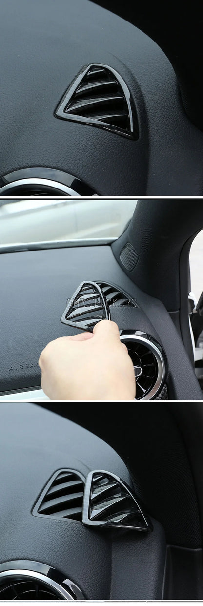 For Mercedes Benz B GLA Class W247 H247 AMG GLA35 GLA45 2020-2025 ABS Car Accessories Dashboard Air Outlet Vent Cover Trim Frame