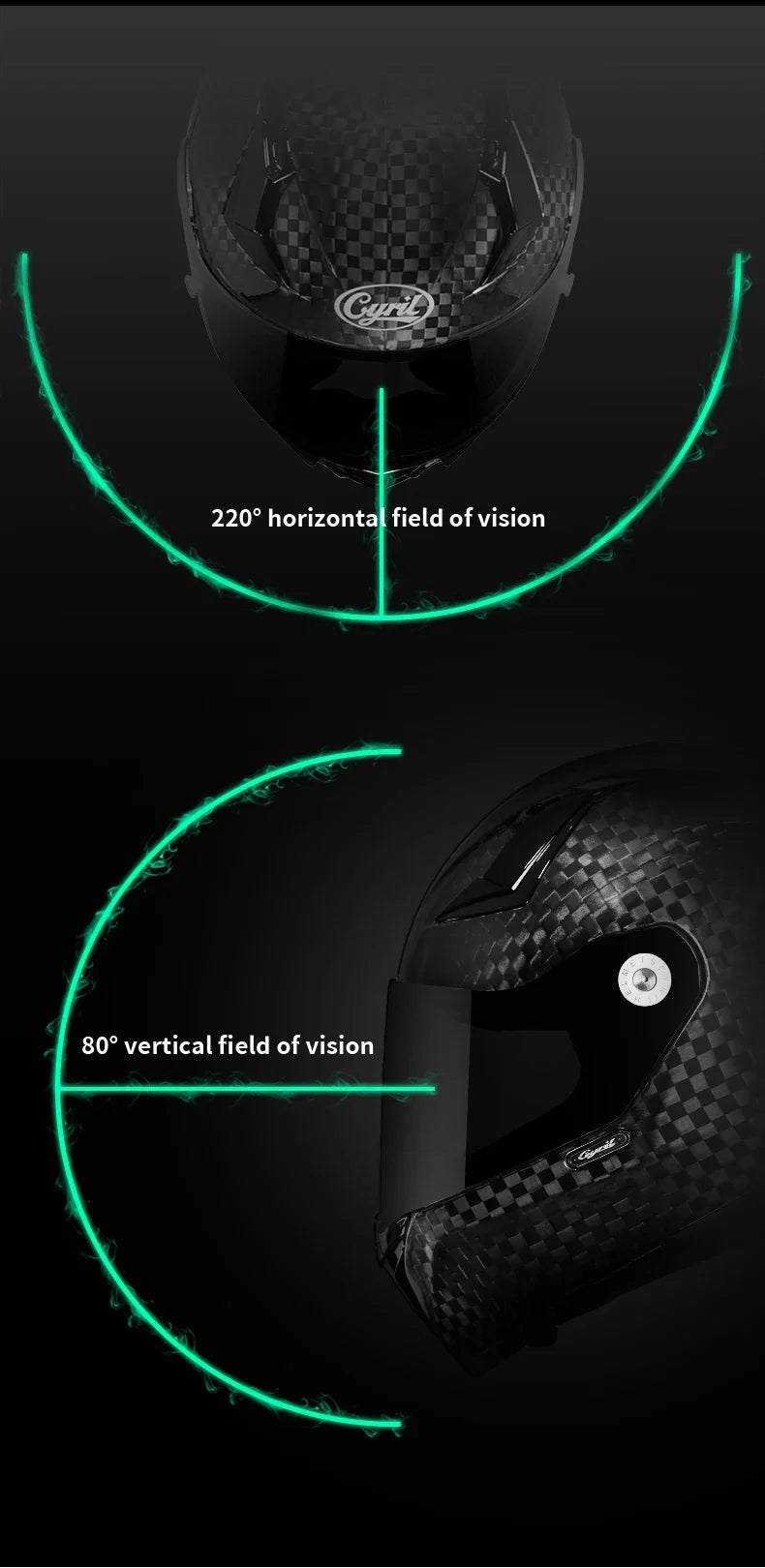 Motorcycle Carbon Fiber Full Face Street Bike Motorbike Helmets Lightweight Racing Helmet DOT ECE Approved CYRIL Casque Moto