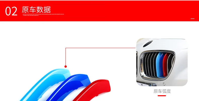 3pcs/lot Car Grille Network Decor Trims Grill Sticker for BMW E46 F30 E90 3 Series Car Style BMW Grille Sticker BMW Accessories