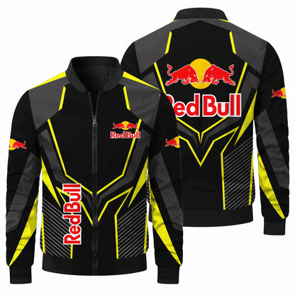 New Fashion Red Bull Jacket Red Bull 3D Printing Racing Jacket Outdoor Sports Motorcycle Jacket Red Bull Men's Clothing