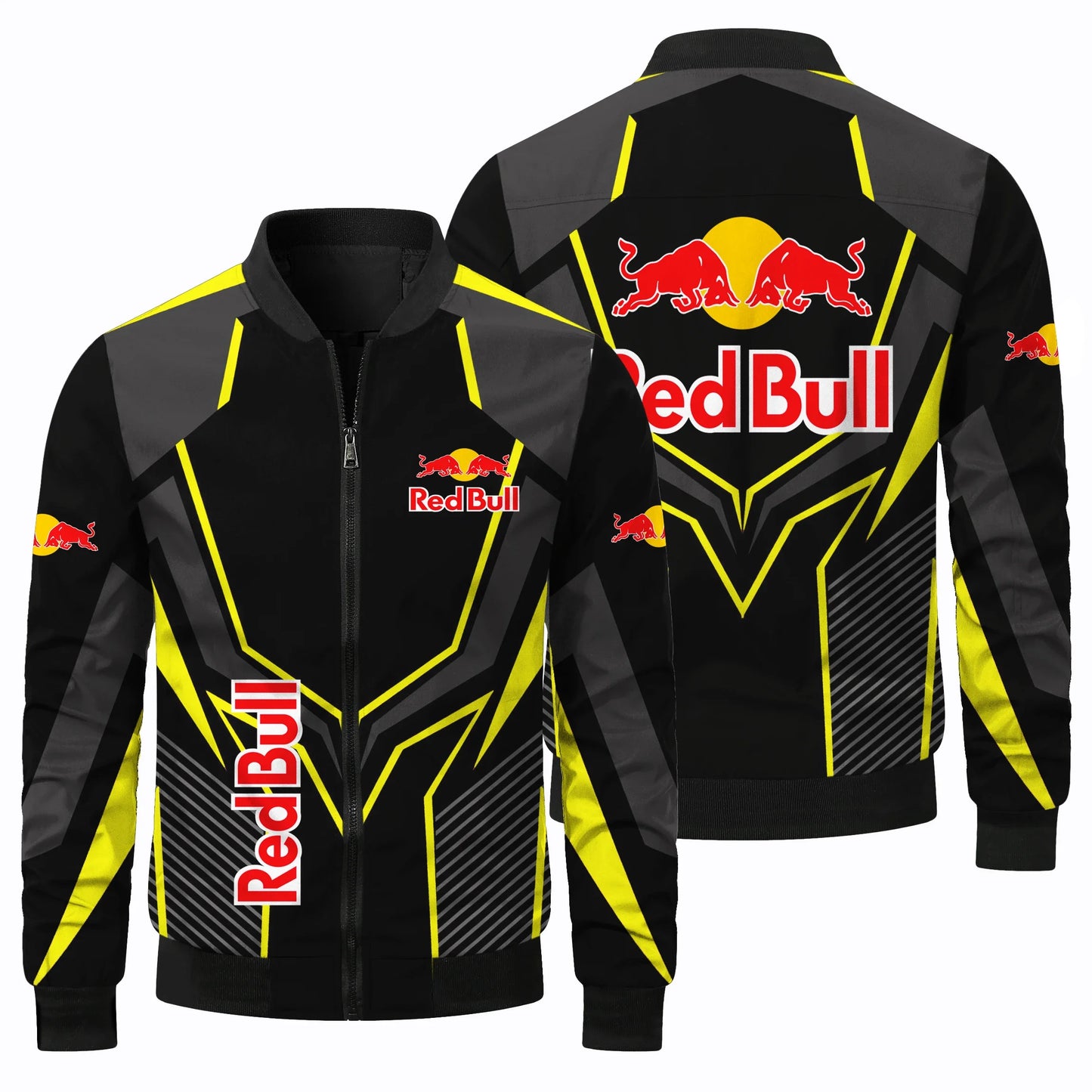 New Fashion Red Bull Jacket Red Bull 3D Printing Racing Jacket Outdoor Sports Motorcycle Jacket Red Bull Men's Clothing