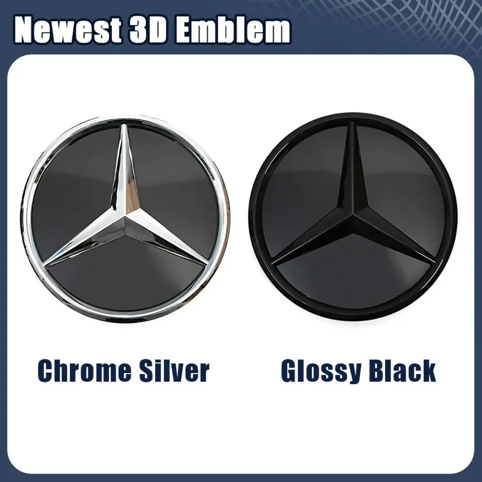 Glossy Black OE Style Car Front Grille Star Emblem Logo For Mercedes Benz W176 W246 W205 W212 W207 W217 W251 R231 W166 X166 X204