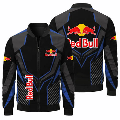 New Fashion Red Bull Jacket Red Bull 3D Printing Racing Jacket Outdoor Sports Motorcycle Jacket Red Bull Men's Clothing