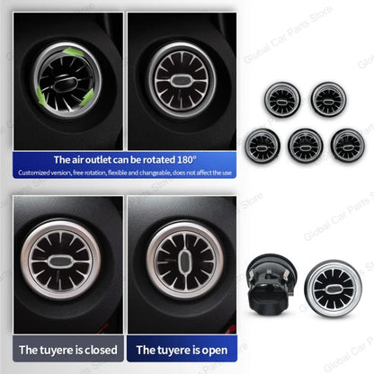 For Mercedes-Benz A CLA GLA W176 W117 W156 Led Car Air Vents Turbine Nozzle 12/64 Colors Ambient Light Kit Colors Vents Car Part