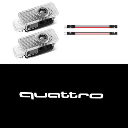 Led logo Car Door Welcome Light For Audi A4 B5 B6 B7 B8 B9 A1 A3 8V 8P 8L A6 C5 C6 C7 A5 A7 A8 Q3 Q5 Q7 TT S3 S6 Sline Quattro