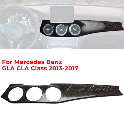 Dashboard decoration for Mercedes-Benz CLA250 C117/GLA220 X156/CLA 45 air outlet cover dashboard center control panel sticker