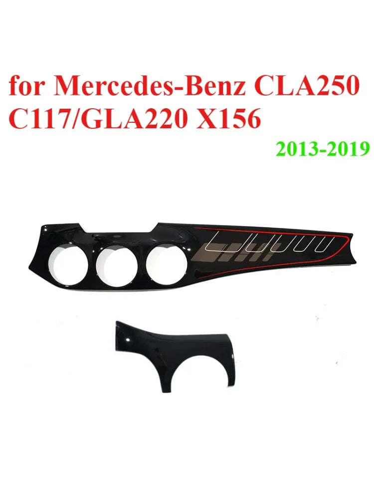 Dashboard decoration for Mercedes-Benz CLA250 C117/GLA220 X156/CLA 45 air outlet cover dashboard center control panel sticker