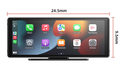 10.26 Inch Carplay & Android Auto 4K 2160P Wifi Dash Cam Rearview Camera Mirror Car DVR GPS Navigation Dual Lens Video Recorder