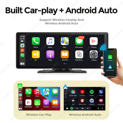 10.26/6.86inch Smart screen car intelligent systems Universal Car Raido Screen Multimedia Player Wireless Android Auto Carplay