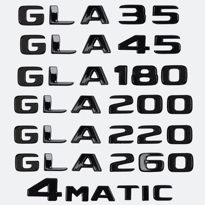 Car Trunk Words Logo Badge Emblem Decals Sticker For Mercedes Benz GLA GLA35 GLA45 GLA180 GLA200 GLA220 GLA250 GLA260 X156