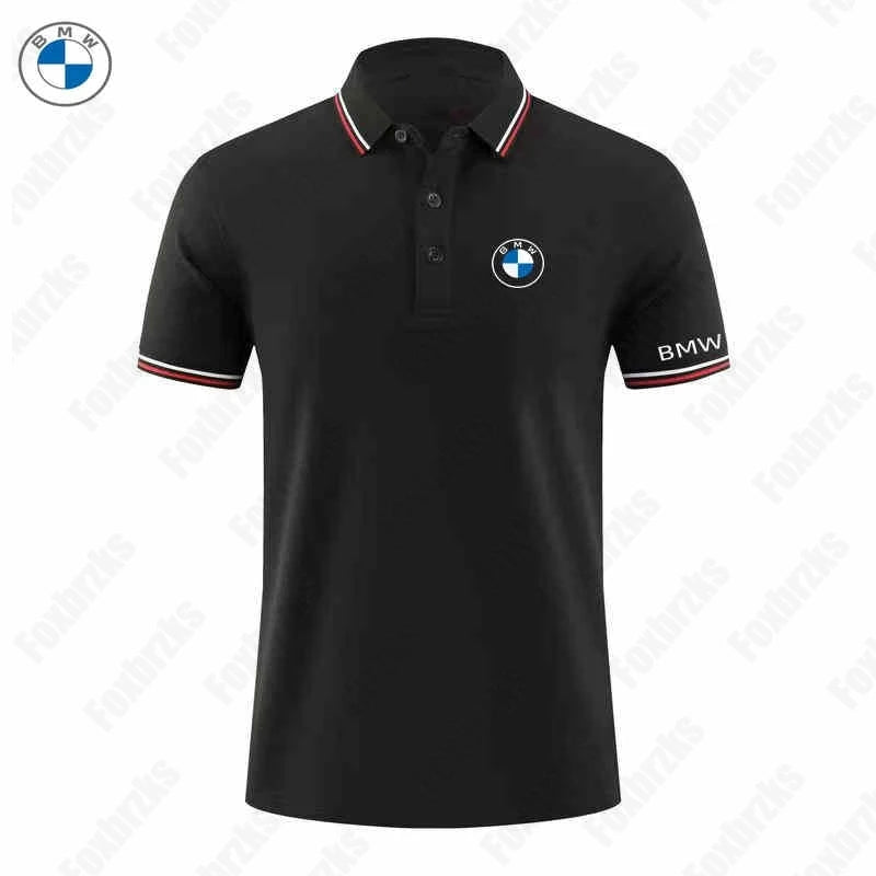2025 Spring Summer BMW Short Sleeved Polo Shirt Casual And Fashionable Men's BMW 3D Printed Handsome Short Sleeved Top