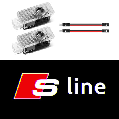 Led logo Car Door Welcome Light For Audi A4 B5 B6 B7 B8 B9 A1 A3 8V 8P 8L A6 C5 C6 C7 A5 A7 A8 Q3 Q5 Q7 TT S3 S6 Sline Quattro