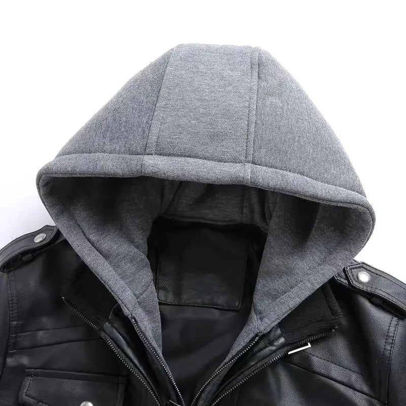 Men's Classic Honda Racing Work Bomber Jacket Zipper Design Leather Jacket Street Motorcycle Riding Windproof Leather Jacket