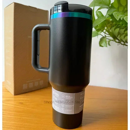 2025 New Hot 40Oz Stainless Steel Vacuum Flask Insulated Tumbler Cup with Lid and Straw Large Capacity for Travel Outdoor
