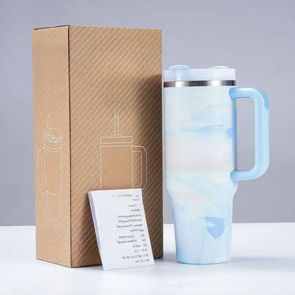 2025 New Hot 40Oz Stainless Steel Vacuum Flask Insulated Tumbler Cup with Lid and Straw Large Capacity for Travel Outdoor