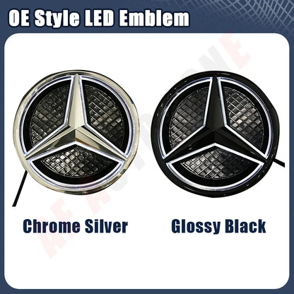 Glossy Black OE Style Car Front Grille Star Emblem Logo For Mercedes Benz W176 W246 W205 W212 W207 W217 W251 R231 W166 X166 X204