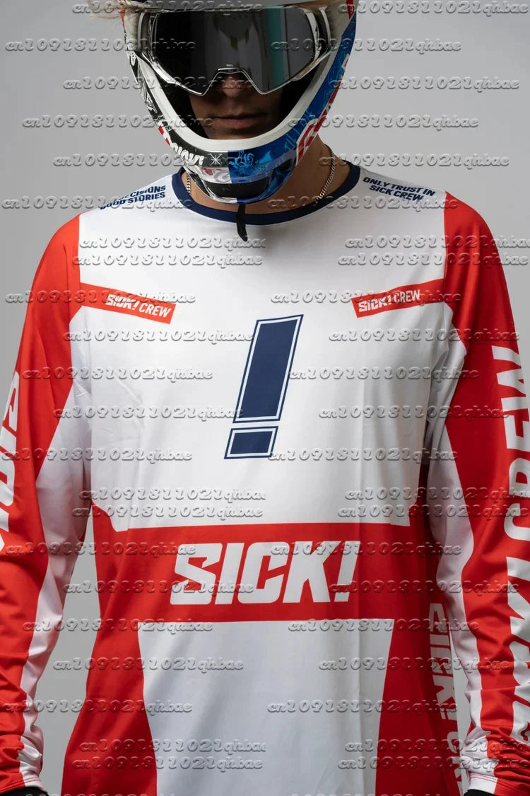 Summer New Adult Boutique Round Neck SICK Bicycle Long Sleeve Shirt Casual Breathable Quick Drying Outdoor Cycling T-shirt