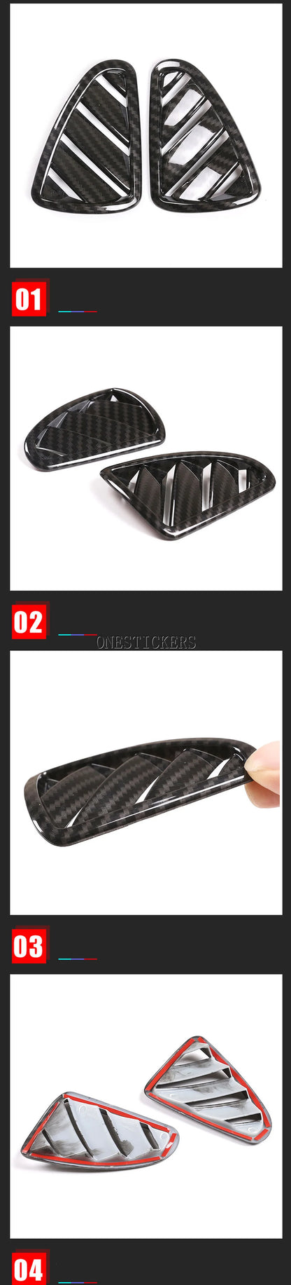 For Mercedes Benz B GLA Class W247 H247 AMG GLA35 GLA45 2020-2025 ABS Car Accessories Dashboard Air Outlet Vent Cover Trim Frame