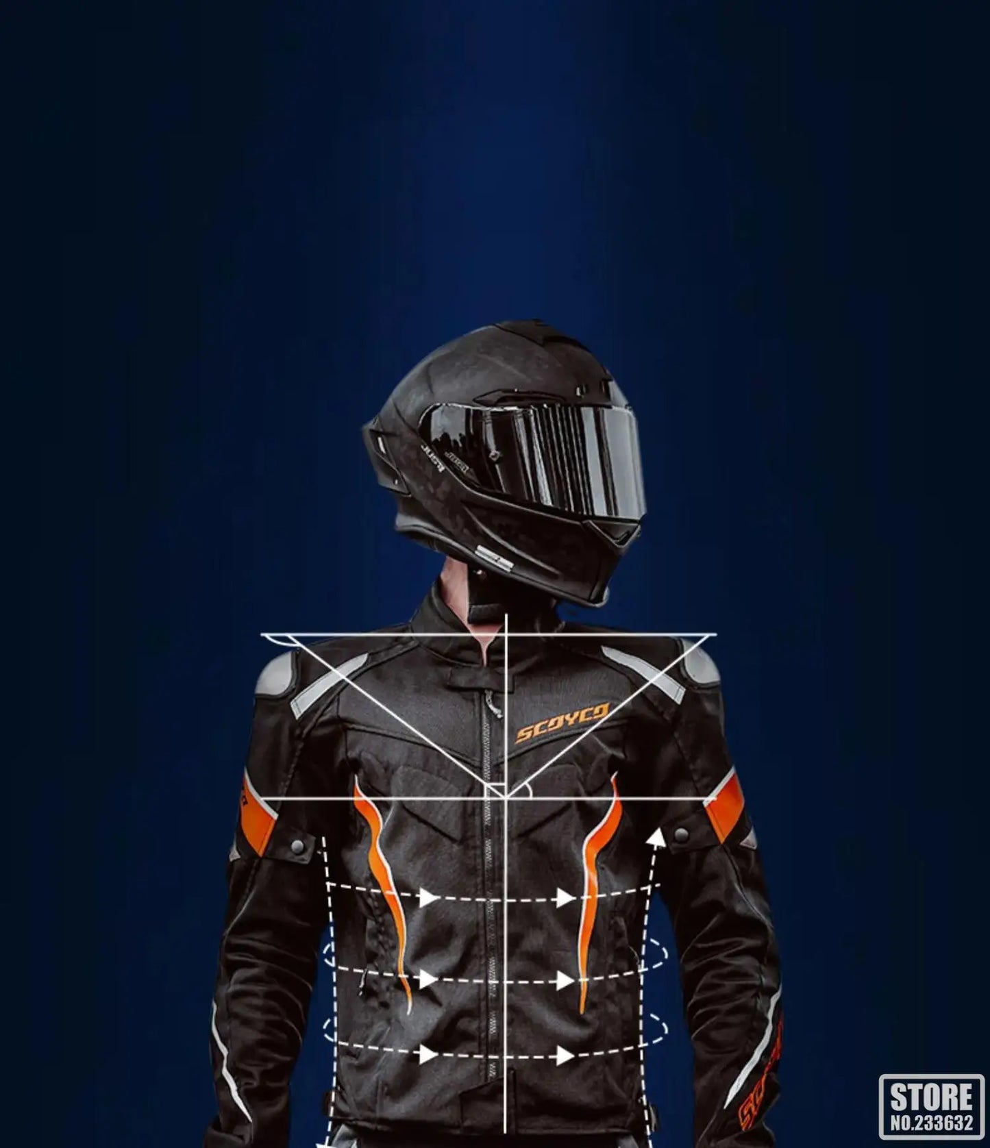 SCOYCO Motorbike Race Riding Jacket Breathable Road Commuter Race Motorcycle Top Off-Road Outdoor Riding Motorcycle Jacket