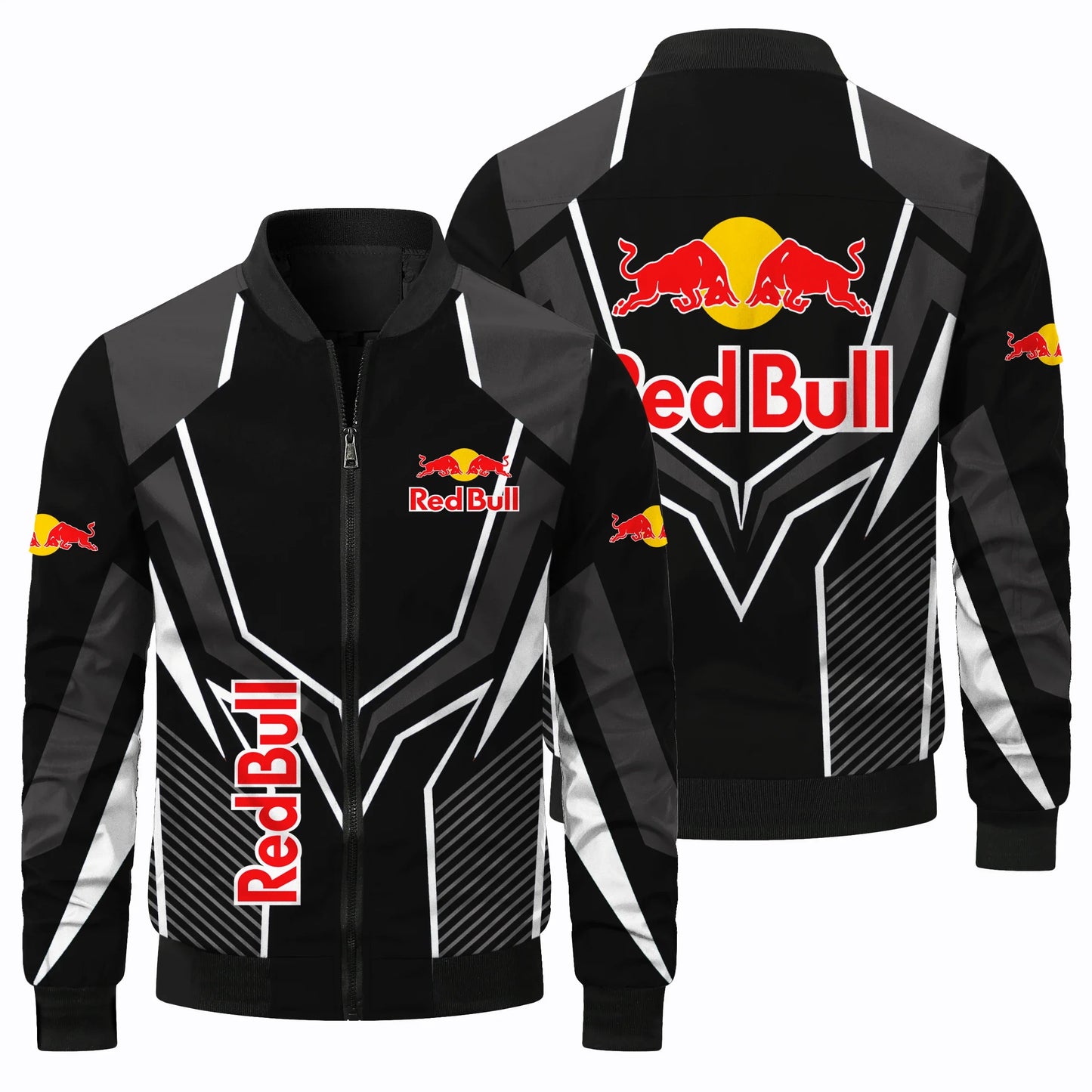 New Fashion Red Bull Jacket Red Bull 3D Printing Racing Jacket Outdoor Sports Motorcycle Jacket Red Bull Men's Clothing