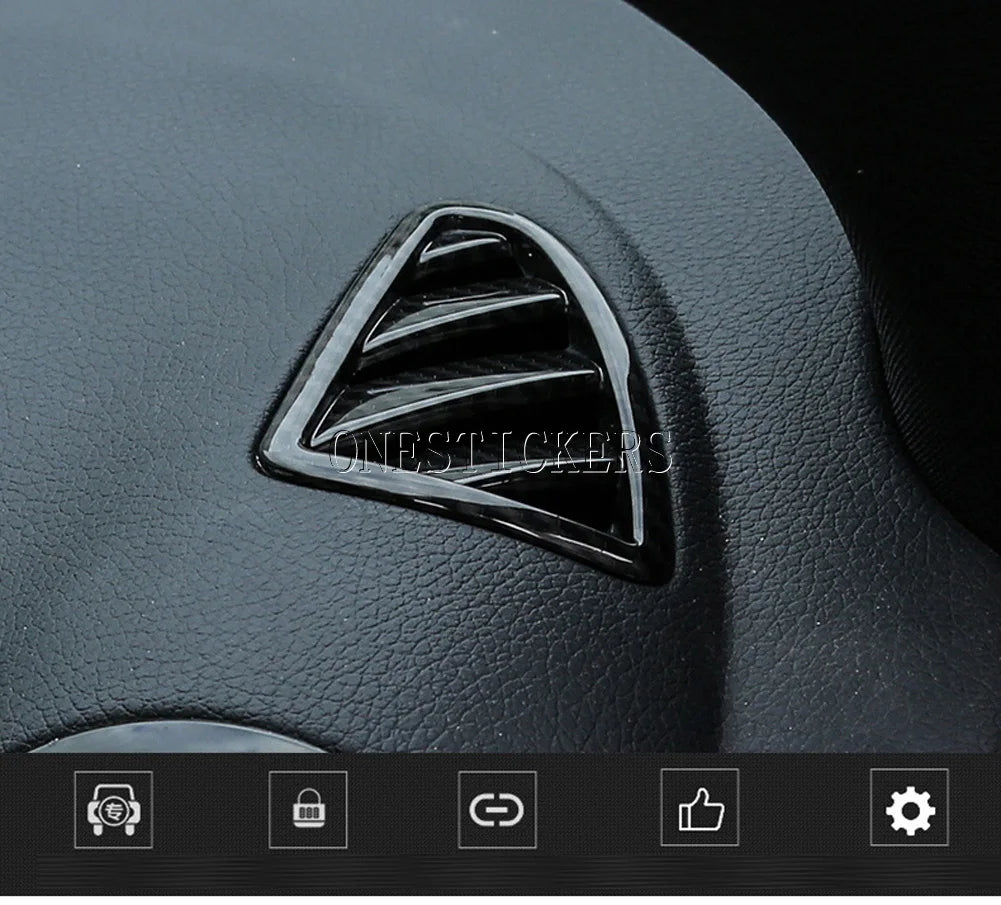 For Mercedes Benz B GLA Class W247 H247 AMG GLA35 GLA45 2020-2025 ABS Car Accessories Dashboard Air Outlet Vent Cover Trim Frame