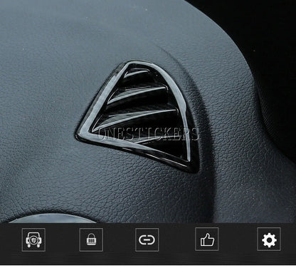 For Mercedes Benz B GLA Class W247 H247 AMG GLA35 GLA45 2020-2025 ABS Car Accessories Dashboard Air Outlet Vent Cover Trim Frame