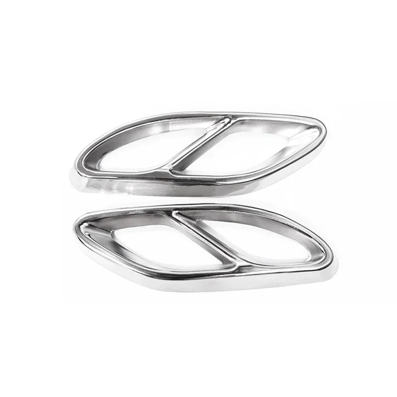 Pkx R-AUTO Exhaust Tip Muffler Pipe Cover Tail Pipe Stee For A Class W176 B Class W246 Mercedes Benz W212 W213 W205 X253 C180 C2