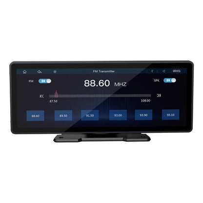 BQCC 10.26 Inch Portable Wireless Carplay Screen HD Rear Reversing Camera Car Radio DVR MP5 Multimedia Video Player Android Auto