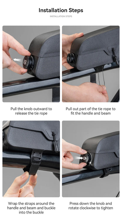 ROCKBROS ROAD TO SKY Bicycle Bags Magnetic Lid Top Tube Bag Waterproof Suction Front Bag Mobile Phone Bag