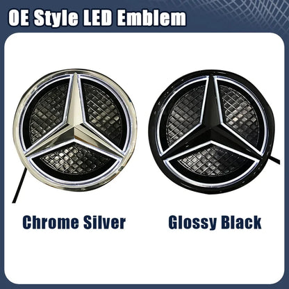 Glossy Black OE Style Car Front Grille Star Emblem Logo For Mercedes Benz W176 W246 W205 W212 W207 W217 W251 R231 W166 X166 X204