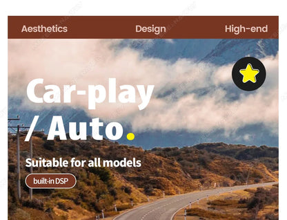 10.26/6.86inch Smart screen car intelligent systems Universal Car Raido Screen Multimedia Player Wireless Android Auto Carplay
