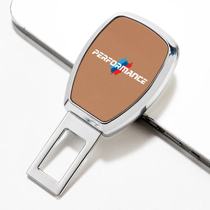 Car Interior Seat Belt Extender Leather Safety Strap Plug For BMW Performance X1 X2 X3 X5 X7 E70 E46 E90 E92 E60 E39 E36 E87 E53