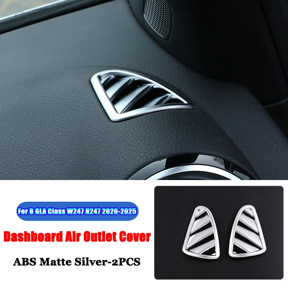 For Mercedes Benz B GLA Class W247 H247 AMG GLA35 GLA45 2020-2025 ABS Car Accessories Dashboard Air Outlet Vent Cover Trim Frame