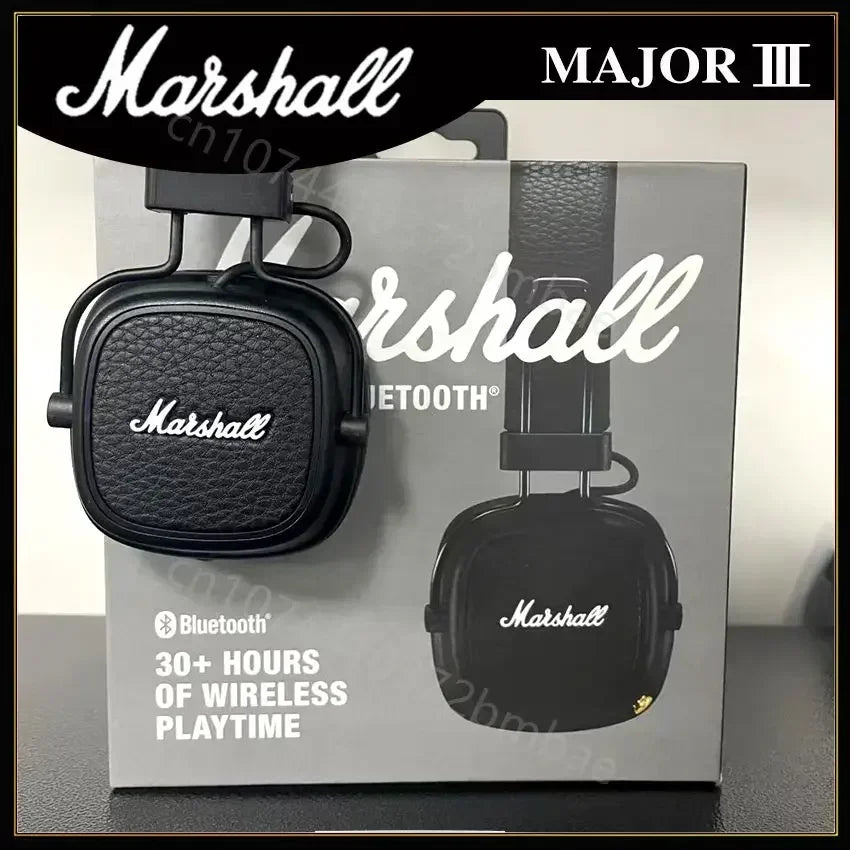 Marshall Major III Wireless Bluetooth Headphones Wireless Deep Bass Foldable Sport Gaming Music Headset with Microphone