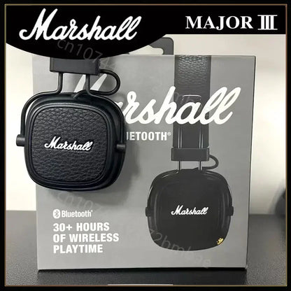 Marshall Major III Wireless Bluetooth Headphones Wireless Deep Bass Foldable Sport Gaming Music Headset with Microphone