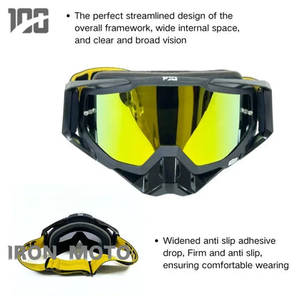 Motocross Goggles Men Women Dirt Bike Motorcycle Glasses Windproof MX Cycling Sunglass Ski Goggles Moto Training Equipment