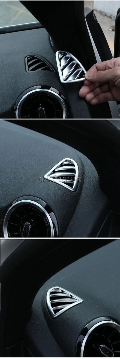 For Mercedes Benz B GLA Class W247 H247 AMG GLA35 GLA45 2020-2025 ABS Car Accessories Dashboard Air Outlet Vent Cover Trim Frame