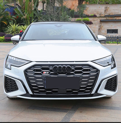 4 Rings Logo ABS Chrome Black Car Front Hood Emblem Bonnet Badge Rear Trunk Badge For Audi A3 A4 A5 A6 A7 A1 Q2 Q3 Q5 Q7 Q8 TT