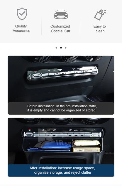 Car Central Control Storage Box For Mercedes Benz A B CLA GLB GLA GLE Class W177 W247 C118 W118 X247 H247 W167 EQA EQB 2020-2024